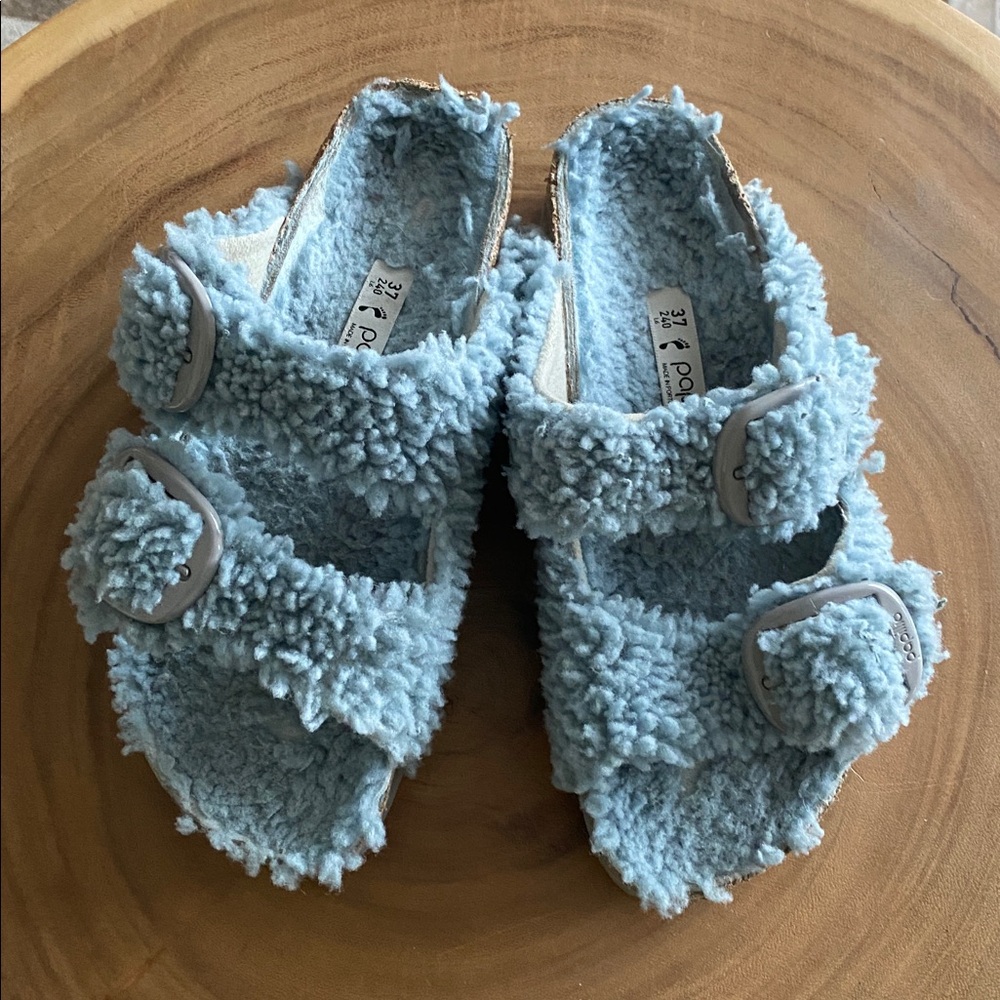 Birkenstock Papillo Arizona Big Buckle Teddy Shearling Sandal - Picture 2 of 10
